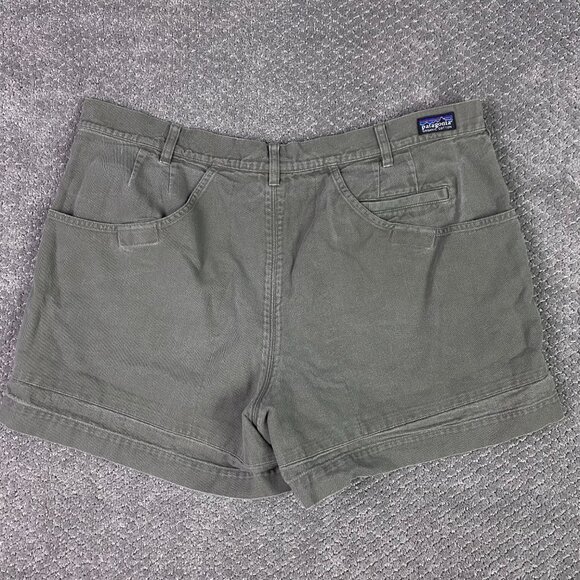 Patagonia Stand Up Shorts Organic Cotton 5" Men's 40 Green Denim Canvas - Picture 4 of 13